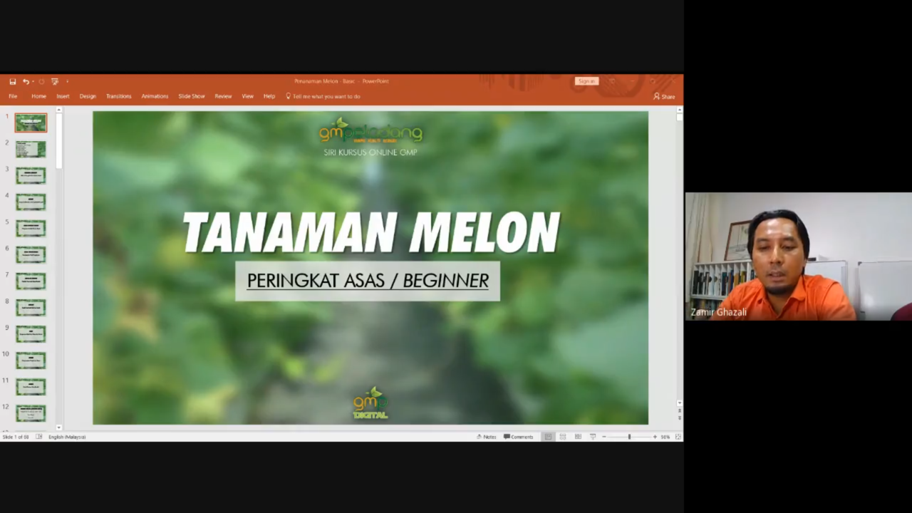 Kursus Online Fertigasi Melon