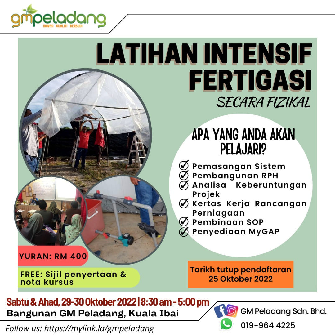 LATIHAN INTENSIF FERTIGASI SECARA FIZIKAL (2 HARI)